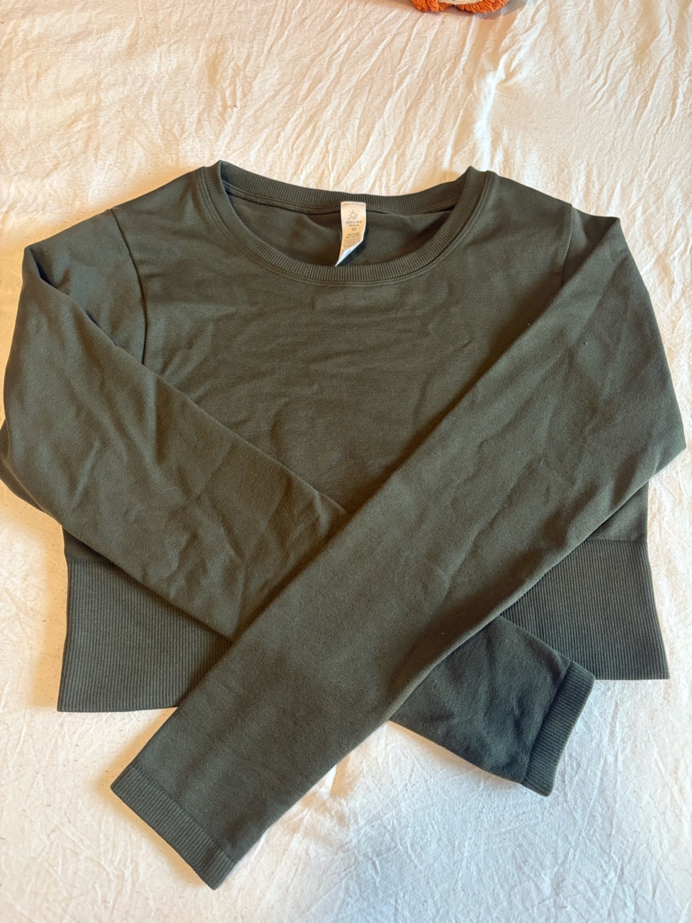 Olive Green Fitted Long Sleeve